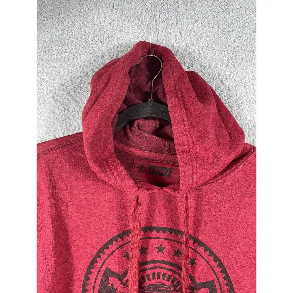 Levi's Men's Juniors Red Hoodie Size M Sweatshirt